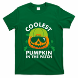 Coolest Pumpkin In The Patch Boy Pumpkin Halloween T-Shirt - Irish Green