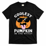 Coolest Pumpkin In The Patch Toddle Boy Halloween Kids T-Shirt - Black