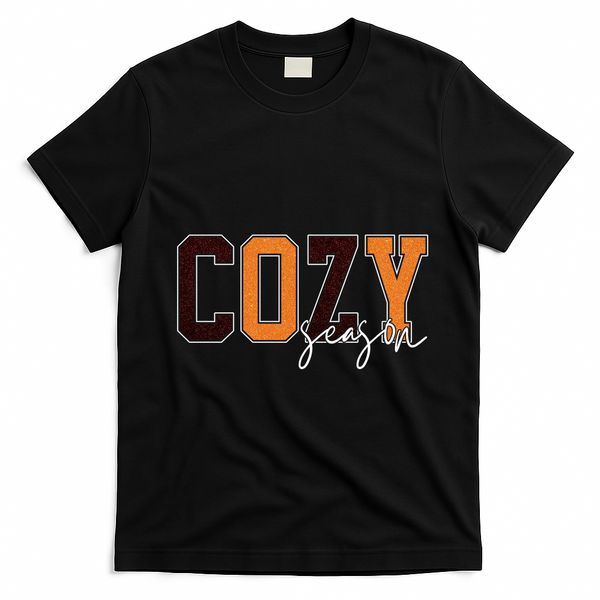 Cozy Season Fall Lover T-Shirt - Black