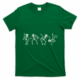 Dry Bones Come Alive Relaxed Funny Skeleton Dancing T-Shirt - Irish Green