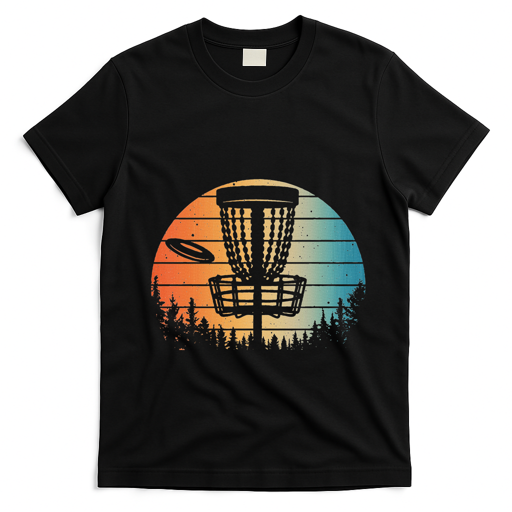 Disc Golf Art Disc Golfer Disc Golf T-Shirt - Black