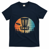 Disc Golf Art Disc Golfer Disc Golf T-Shirt - Navy Blue