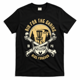 Disc Golf Aim For The Chains Skull T-Shirt - Black