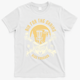 Disc Golf Aim For The Chains Skull T-Shirt - White