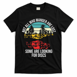 Disc Golf Basket Wandering T-Shirt - Black