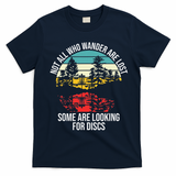 Disc Golf Basket Wandering T-Shirt - Navy Blue