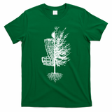 Disc Golf Basket Tree T-Shirt - Irish Green