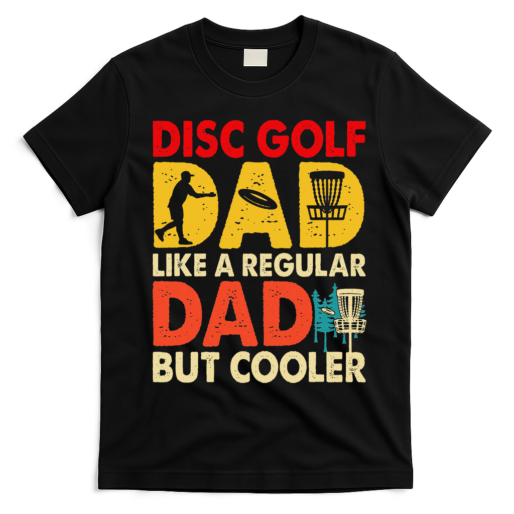 Disc Golf Dad Grandpa Joke For Disc Golf Player Lovers T-Shirt - Black