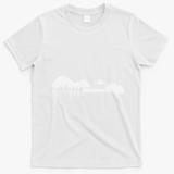 Disc Golf Flying Disc Disc Golf Sunset Guitar T-Shirt - White