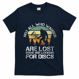 Disc Golf Funny Bigfoot Apparel T-Shirt - Navy Blue