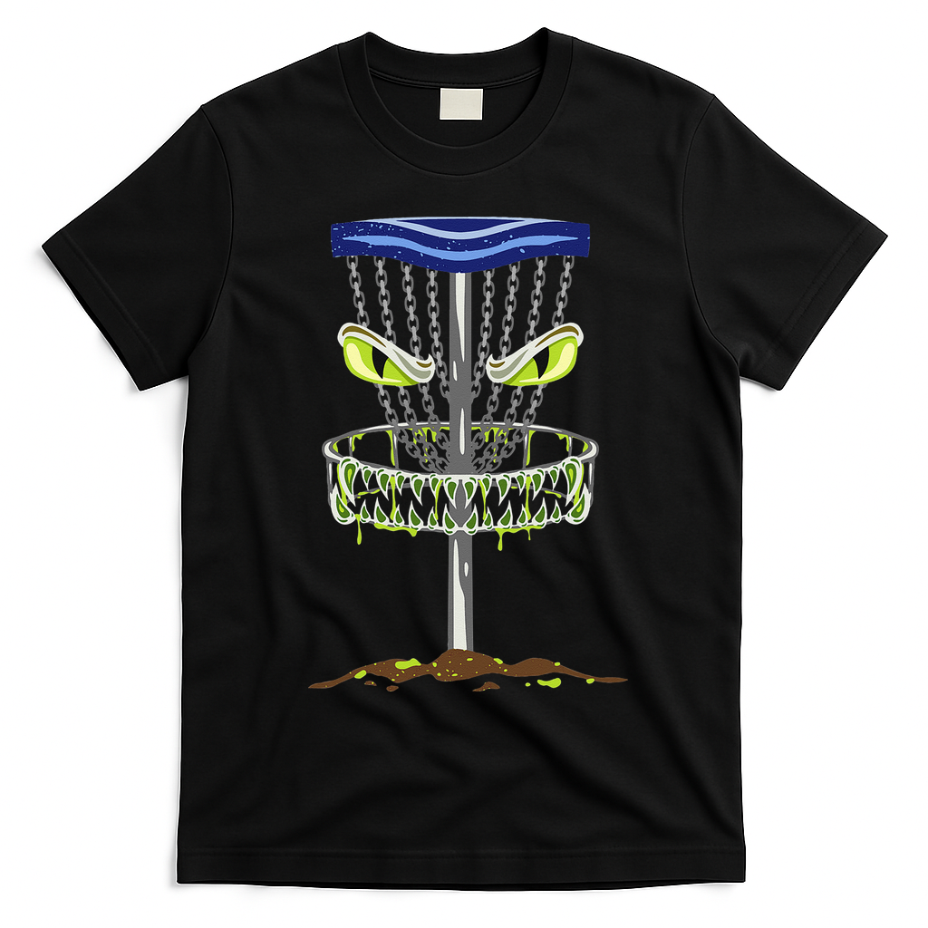 Disc Golf Men Disc Golf Monster T-Shirt - Black