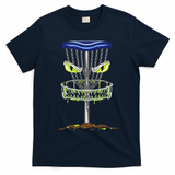 Disc Golf Men Disc Golf Monster T-Shirt - Navy Blue