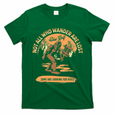 Disc Golf Not All Who Wander Are Lost T-Shirt - Irish Green