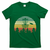 Disc Golf Retro Vintage Frisbee Design T-Shirt - Irish Green