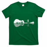 Disc Golf Sunset Guitar Guitarist Player Outfit Gift For Those Who Play Frolf T-Shirt - Irish Green