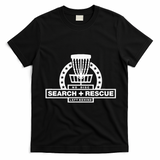 Disc Golf Search and Rescue Disc Golf Gift Funny Disc Golf T-Shirt - Black