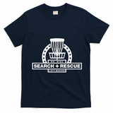 Disc Golf Search and Rescue Disc Golf Gift Funny Disc Golf T-Shirt - Navy Blue