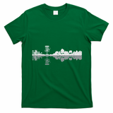 Disc Golf Trees Landscape Frisbee Golfer Frolf Women T-Shirt - Irish Green