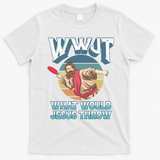 Disc Golf Wwjt What Would Jesus Throw Frisbee Golf Christian T-Shirt - White