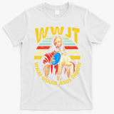 Disc Golf What Would Jesus Throw Frisbee Golf Wwjt Christian T-Shirt - White
