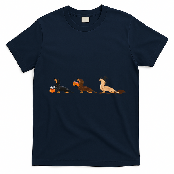 Dachshund Halloween Halloween Dachshund  T-Shirt - Navy Blue