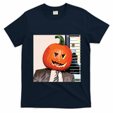 Dwight Pumpkin Head T-Shirt - Navy Blue