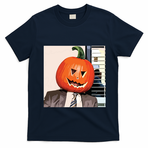 Dwight Pumpkin Head T-Shirt - Navy Blue