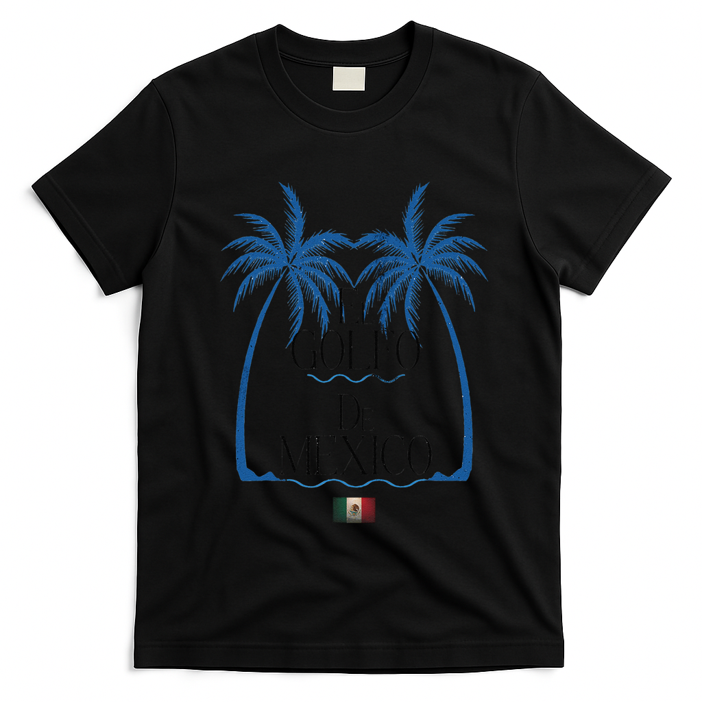 El Golfo De MéXico Dolphin Golf Of Mexico T-Shirt - Black