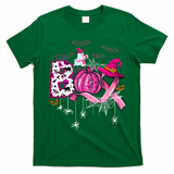 Funny Boo Pumpkin Witch Pink Ribbon Breast Cancer Halloween T-Shirt - Irish Green