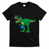 Frisbees Dino Cute T Rex Dinosaur Disc Golf Gift T-Shirt - Black