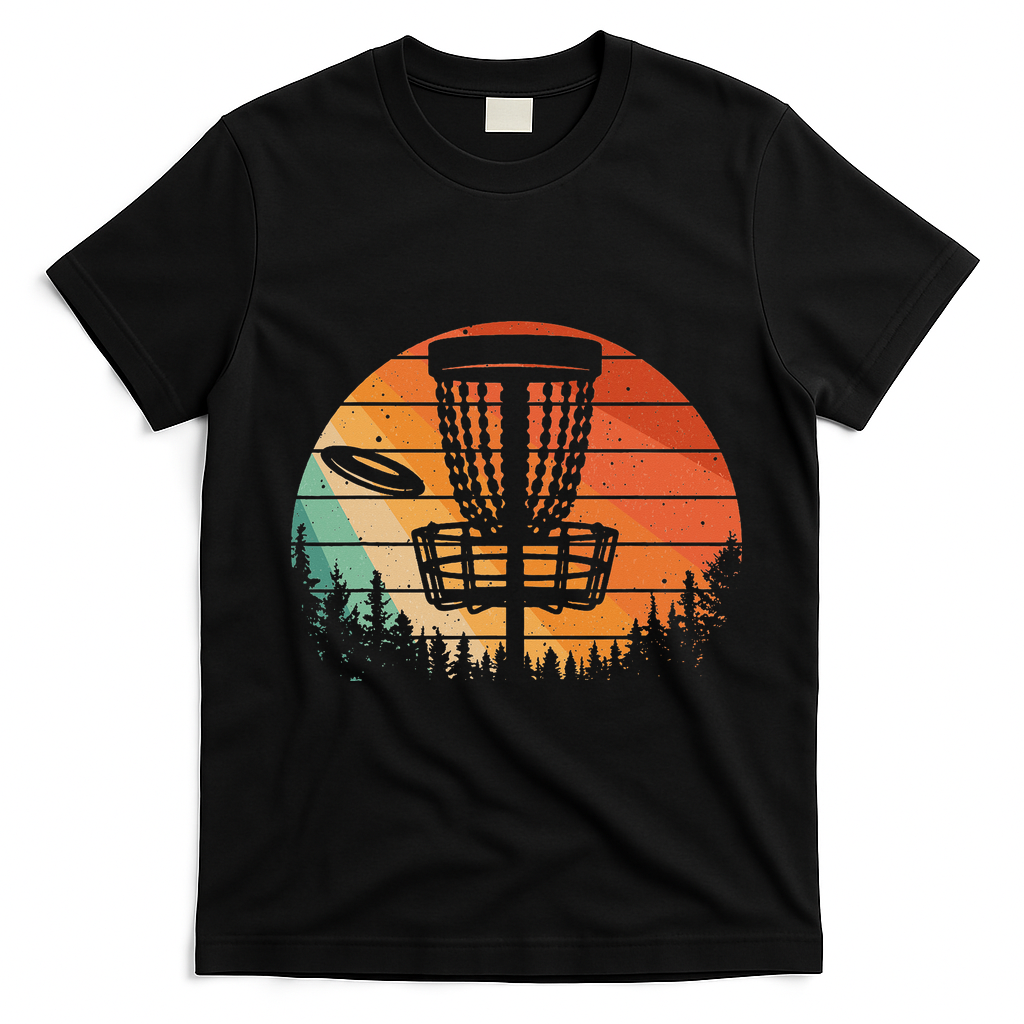 Funny Disc Golf Golfer Disc Golf T-Shirt - Black