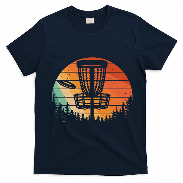 Funny Disc Golf Golfer Disc Golf T-Shirt - Navy Blue