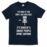 Funny Disc Golf T-Shirt - Navy Blue