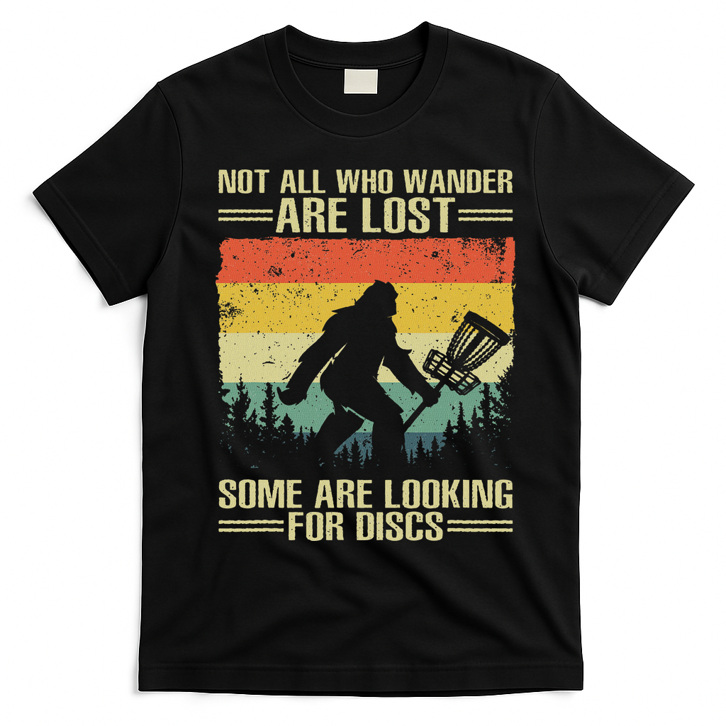 Funny Disc Golf Art For Women Disc Golf Player T-Shirt - Black