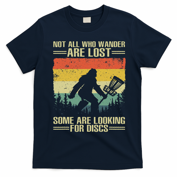 Funny Disc Golf Art For Women Disc Golf Player T-Shirt - Navy Blue