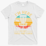 Funny Disc Golf For  Disc Golf Player Trees Sports T-Shirt - White