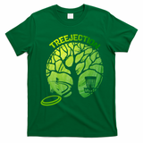 Funny Disc Golf Graphic Tree Gift T-Shirt - Irish Green