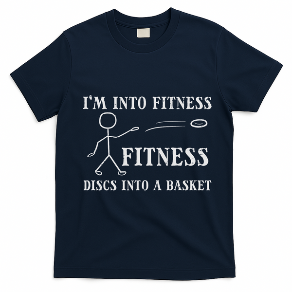 Fitness Discs Into Basket Frisbee Golf Frolf Women T-Shirt - Navy Blue