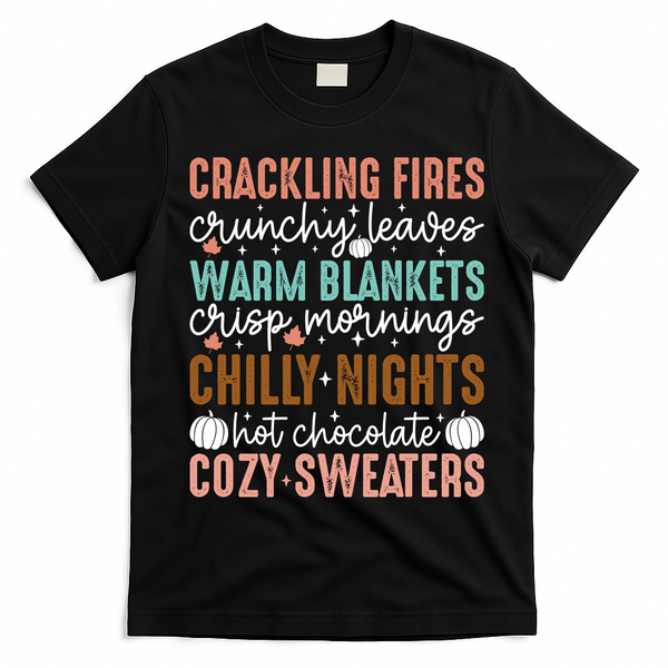 Funny Fall Autumn Season Quote T-Shirt - Black
