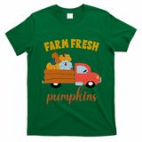 Farm Fresh Pumpkins Fall Vintage Truck T-Shirt - Irish Green