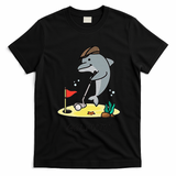 Funny GolphinS Cool Dolphin Quote Golf T-Shirt - Black