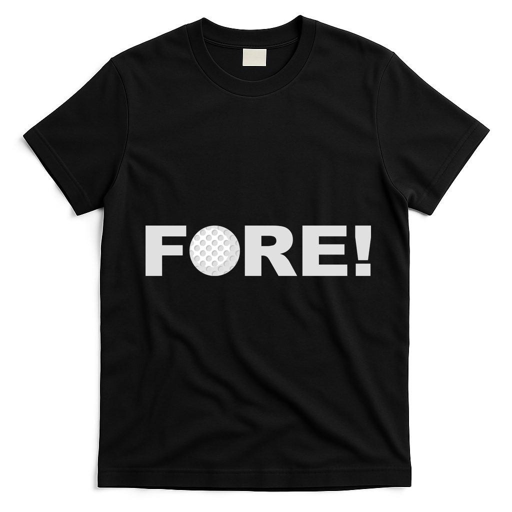 Fore Golf T-Shirt - Black