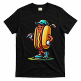 Funny Golf Hot Dog T-Shirt - Black