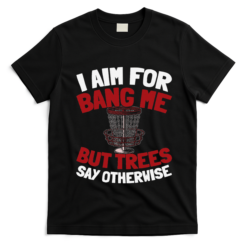 Frisbee Golf Outdoor Sport Disc Golf T-Shirt - Black