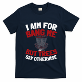 Frisbee Golf Outdoor Sport Disc Golf T-Shirt - Navy Blue