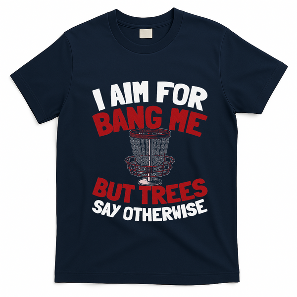 Frisbee Golf Outdoor Sport Disc Golf T-Shirt - Navy Blue