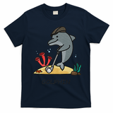 Funny Golphin Quote Golf Cool Dolphin T-Shirt - Navy Blue