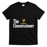 Funny Golfer The Commissioner Golf League Golfing T-Shirt - Black