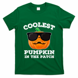 Funny Halloween Coolest Pumpkin In The Patch Gift T-Shirt - Irish Green