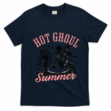 Funny Halloween Hot Ghoul Summer Summerween T-Shirt - Navy Blue